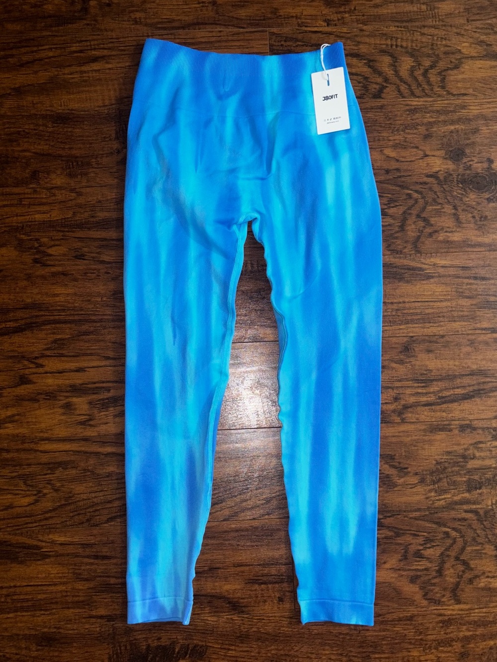 J80FIT Aqua Blue NWT Tie-Dye Gradient Elevate Leggings Seamless Butt-Lift Tights